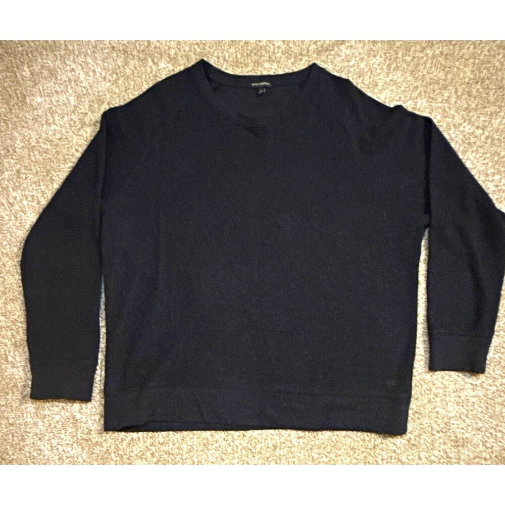 Banana Republic Men’s XL Cotton Polyester Knit Crew Pullover Sweater Dark Gray